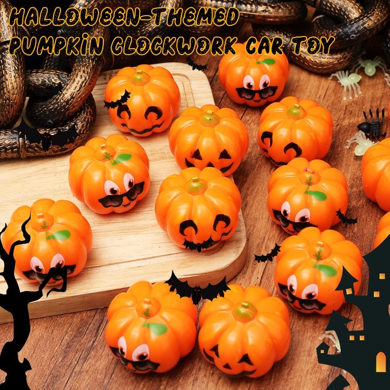20 Unidades De Brinquedos De Carro Pull-Back De Abóbora De Halloween-Brinquedo Engraçado De Rally-Gadgets De Alívio De E