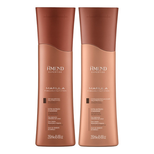 Kit Amend Marula Fabulous Shampoo + Condicionador 250ml em Oferta na Shopee