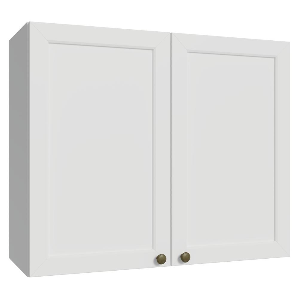 Armário Aéreo 80 cm 2 Portas Branco Vik Madesa em Oferta na Shopee