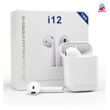 Fone de Ouvido Sem Fio i12 Tws Bluetooth Com Touch Bluetooth 5.0 em Oferta na Shopee