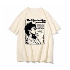 Camiseta Premium Lauryn Hill The Miseducation album rapper blusa Unissex Camisa 100% Algodão