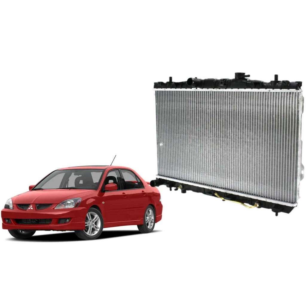 Radiador de Agua Mitsubishi Lancer 2.0 L4 2002 A 2006 ( Automatico com Ar Condicinado ) - BARRA PARTS - MR968858
