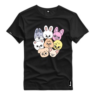 Camisa Camiseta 100% Algodao Stray Kids Mascotes Exclusiva em Oferta na Shopee