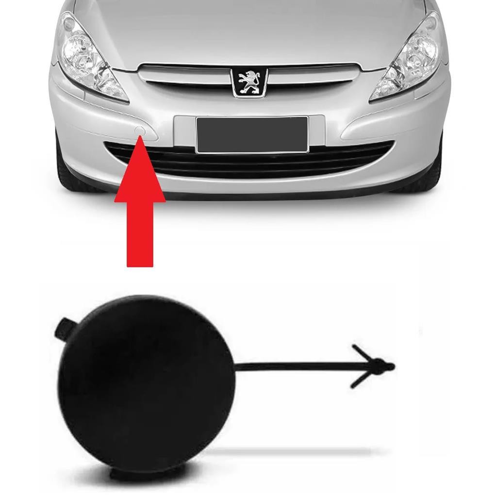 Tampa Reboque Parachoque Dianteiro Peugeot 307 2001 a 2006