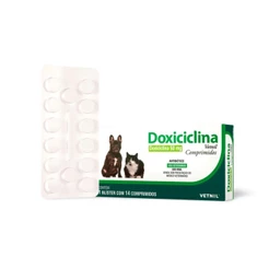 Doxiciclina 50mg Para Cães e Gatos 14 comprimidos - Vetnil