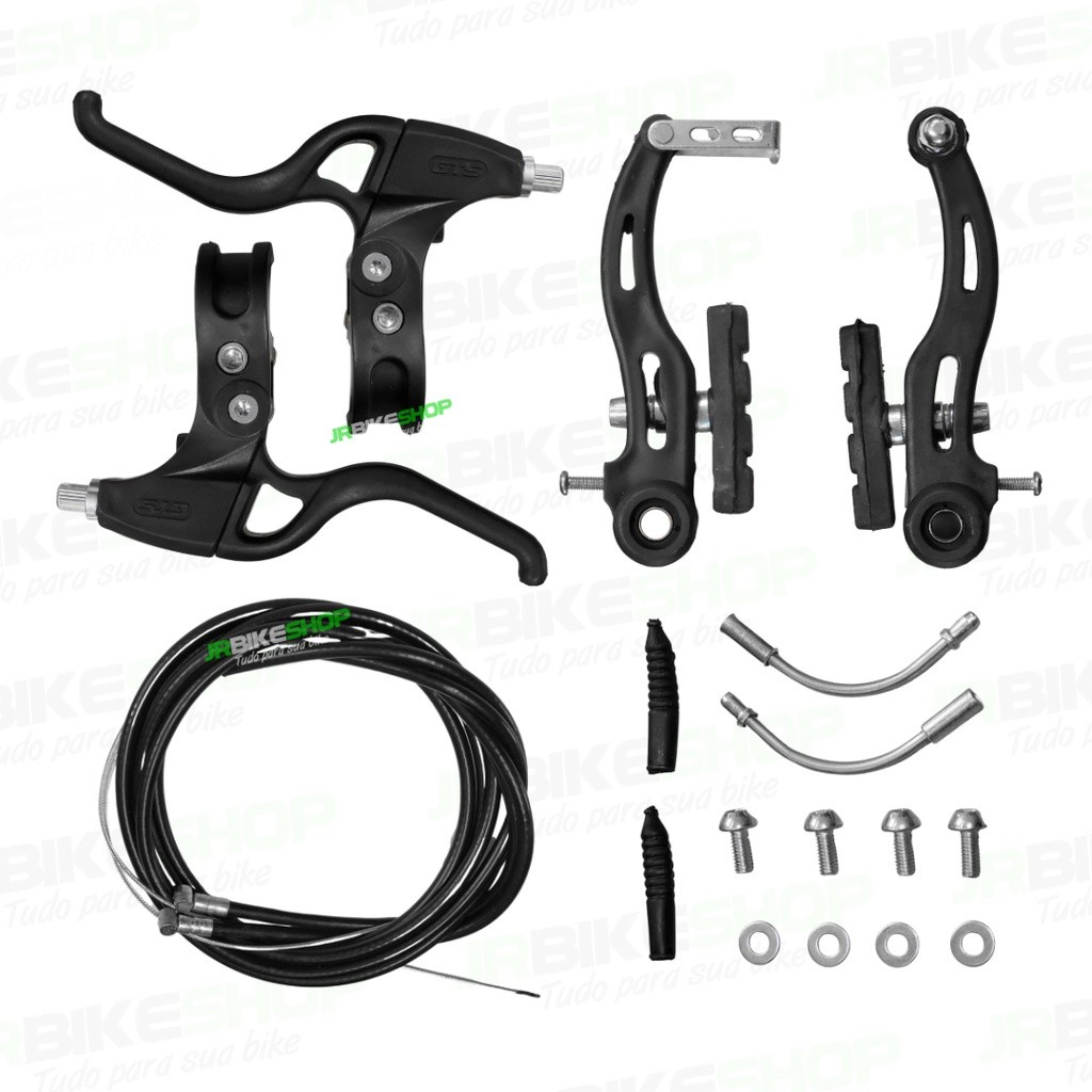 Kit Freio V Brake GTS Completo Manete Cabos Capa Conduite - Sports & Outdoors