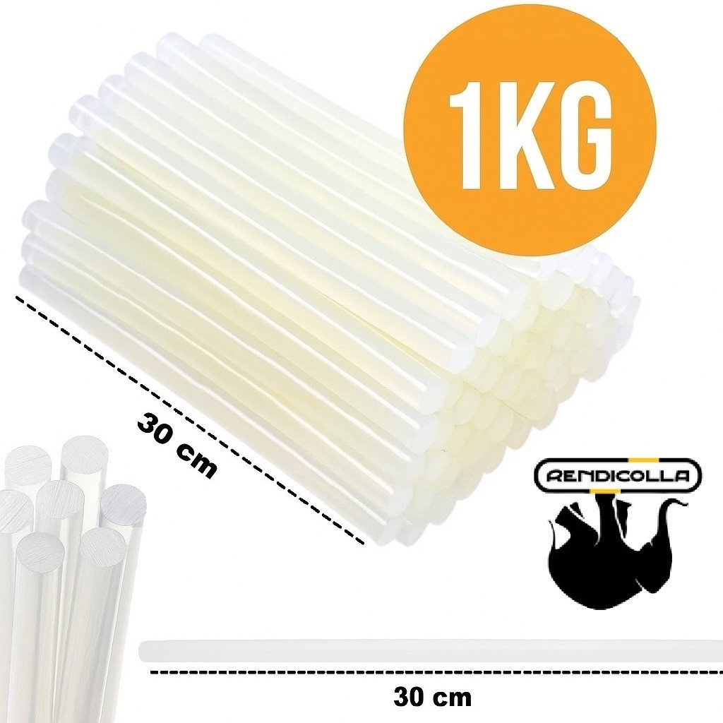 Bastão Cola Quente Transparente em Pacote com 1Kg - RENDICOLLA CRISTAL em Oferta na Shopee