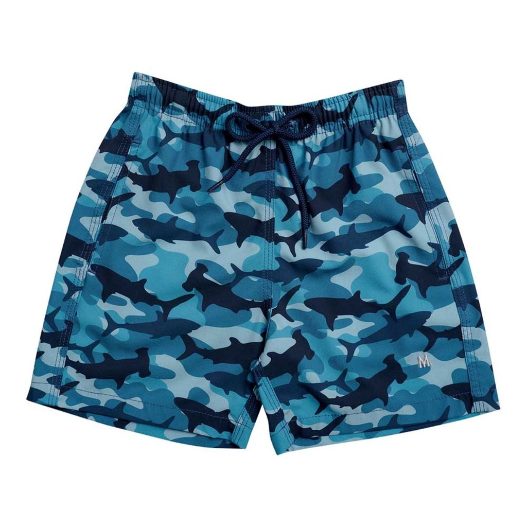 Shorts Praia Casual Infantil Mash Estampado Com Bolsos Poliéster