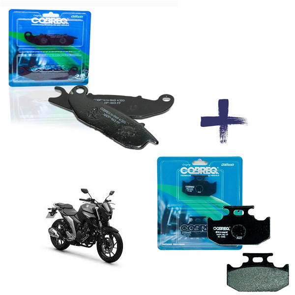Kit Pastilhas Freio Dianteira e Traseira Fazer 250 2016 a 2023 em Oferta na Shopee
