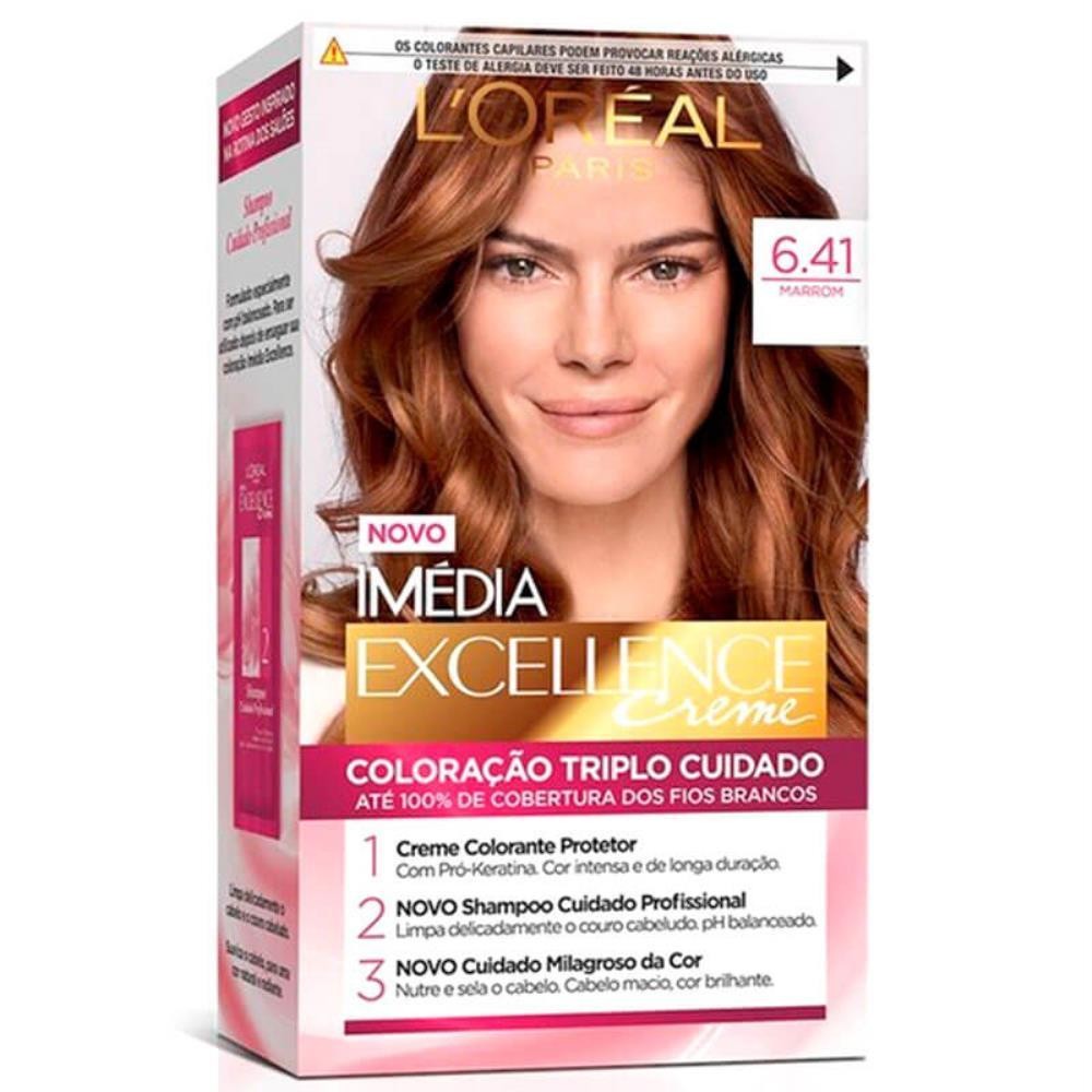 IMÉDIA LOREAL TINTURA  MARROM 6.41