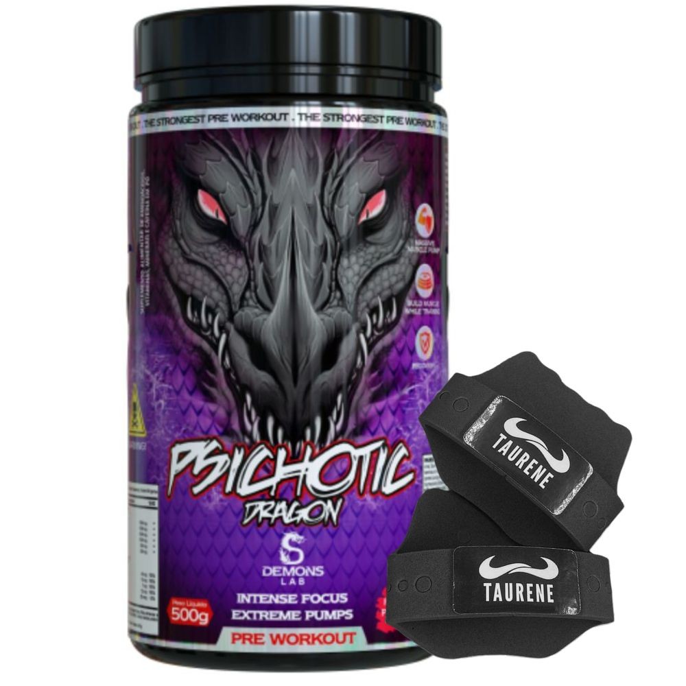 Pre Treino Psichotic Dragon Fruit Punch 500g Luva Demons Lab