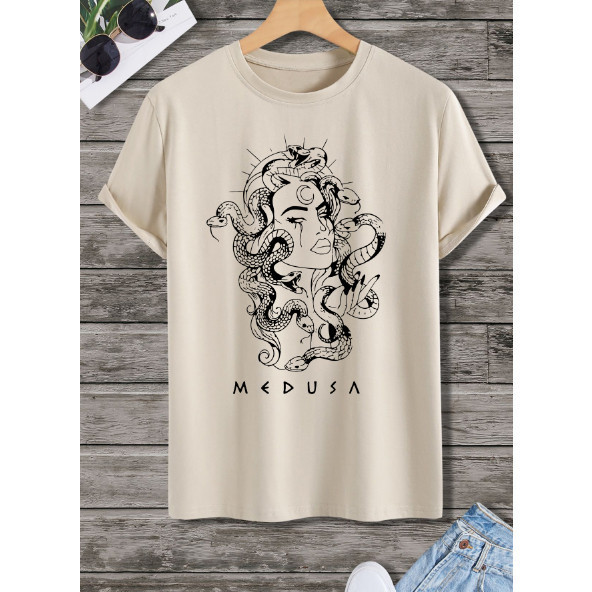 Camiseta Medusa Camisa Estampada 70% Algodão Unissex