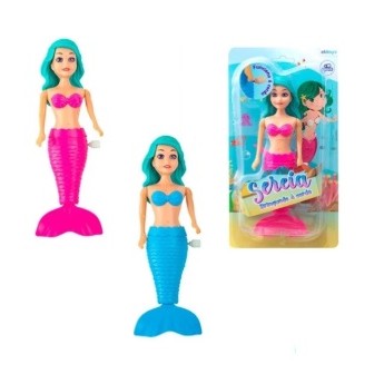 Brinquedo Boneca Sereia A Corda Hora do Banho