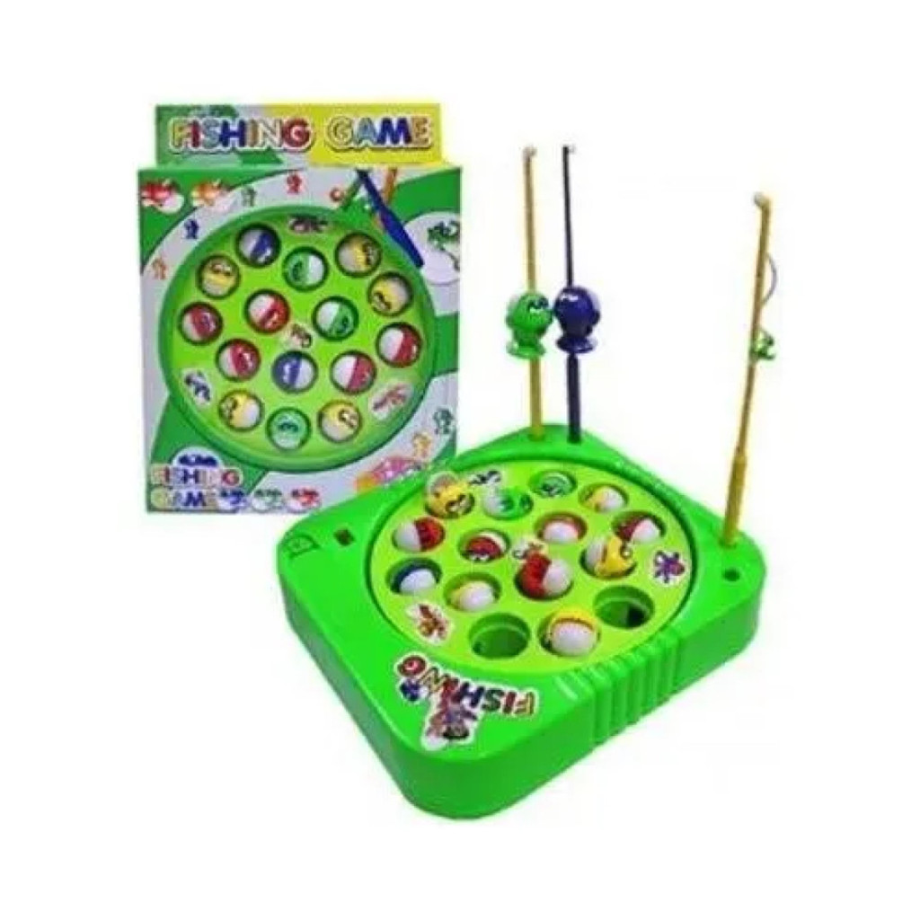 Brinquedo Pesca Pega Peixe Jogo Pescaria Infantil Maluca Top Com Vara