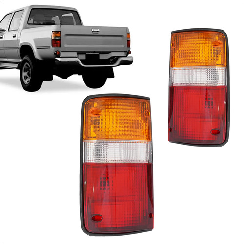 Lanterna Traseira Hilux Srv 2002 2003 2004 Tricolor
