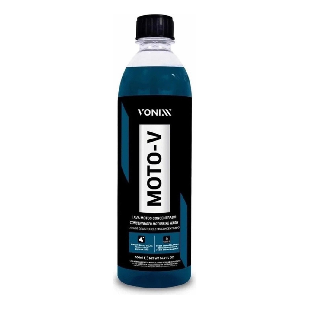 Moto-v Shampoo Desengraxante Para Lavar Motos Vonixx 500ml em Oferta na Shopee