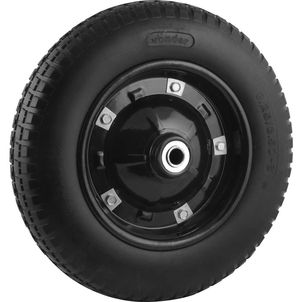 Roda Com Pneu Maciço Furo 5/8 Vonder em Oferta na Shopee
