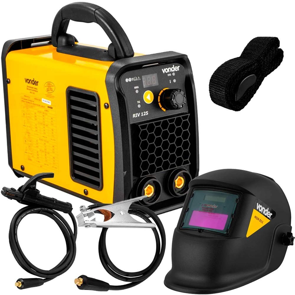 Inversora de solda 120A com Máscara de auto escurecimento IM 125 -  Vonder - Home & Living