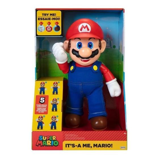 Boneco Articulado Super Mario c Linhas de Voz