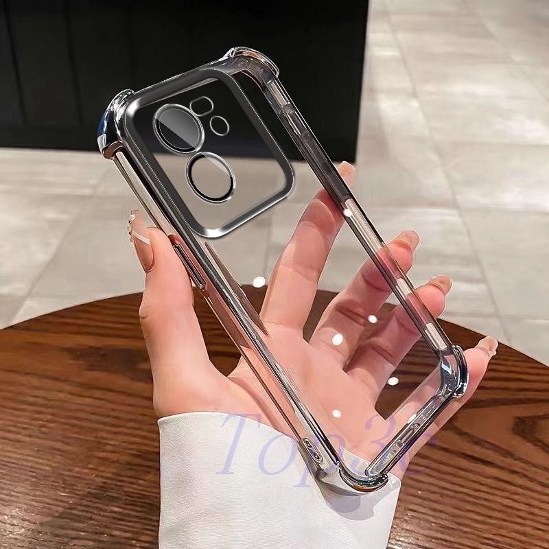 Invólucro Para Xiaomi 13T Pro/Xiaomi13 Quatro Cantos anti-Queda Transparente Caixa De Telefone São Capa Resistente A Que em Oferta na Shopee