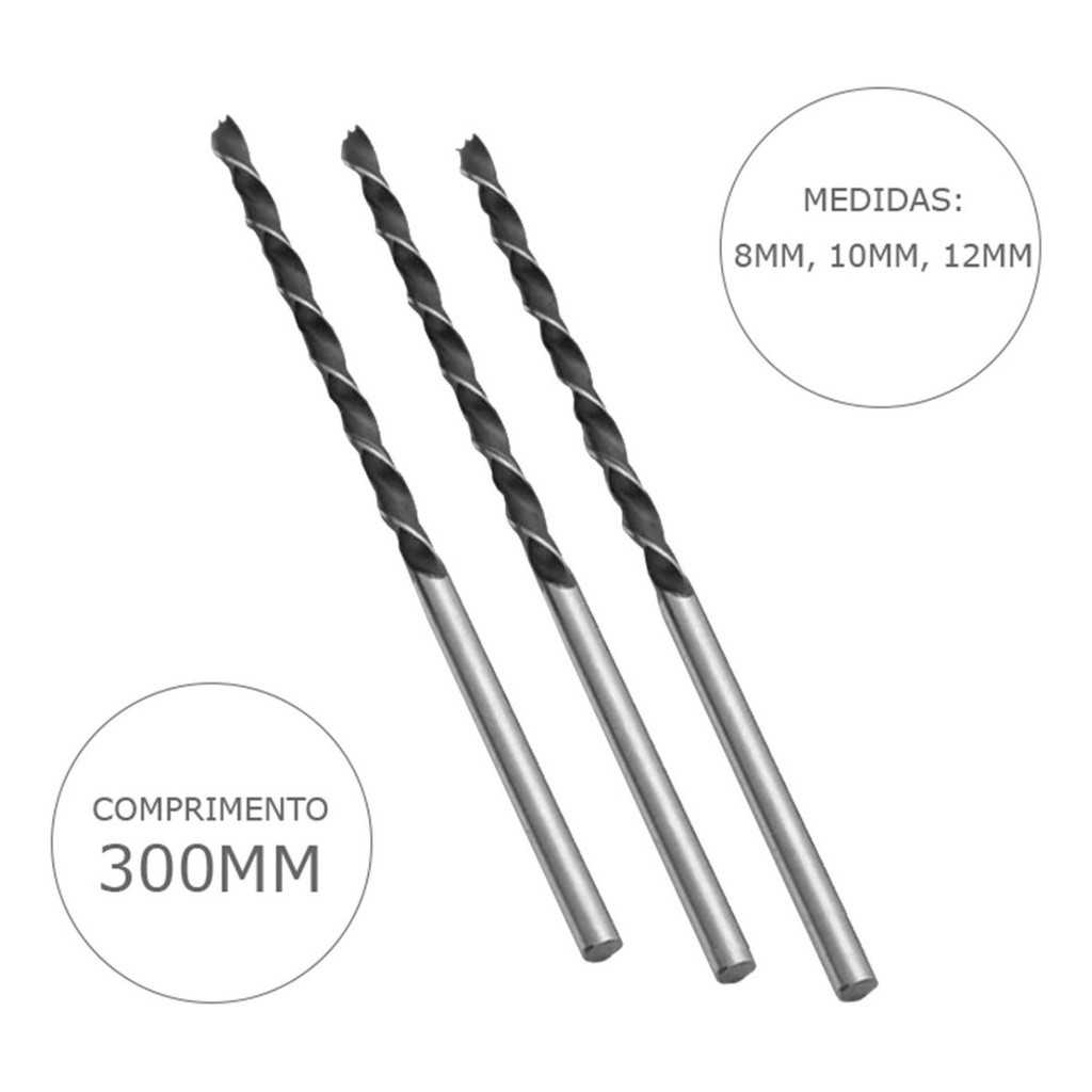 Broca Longa Madeira: Onde Comprar | BuscaProdutos