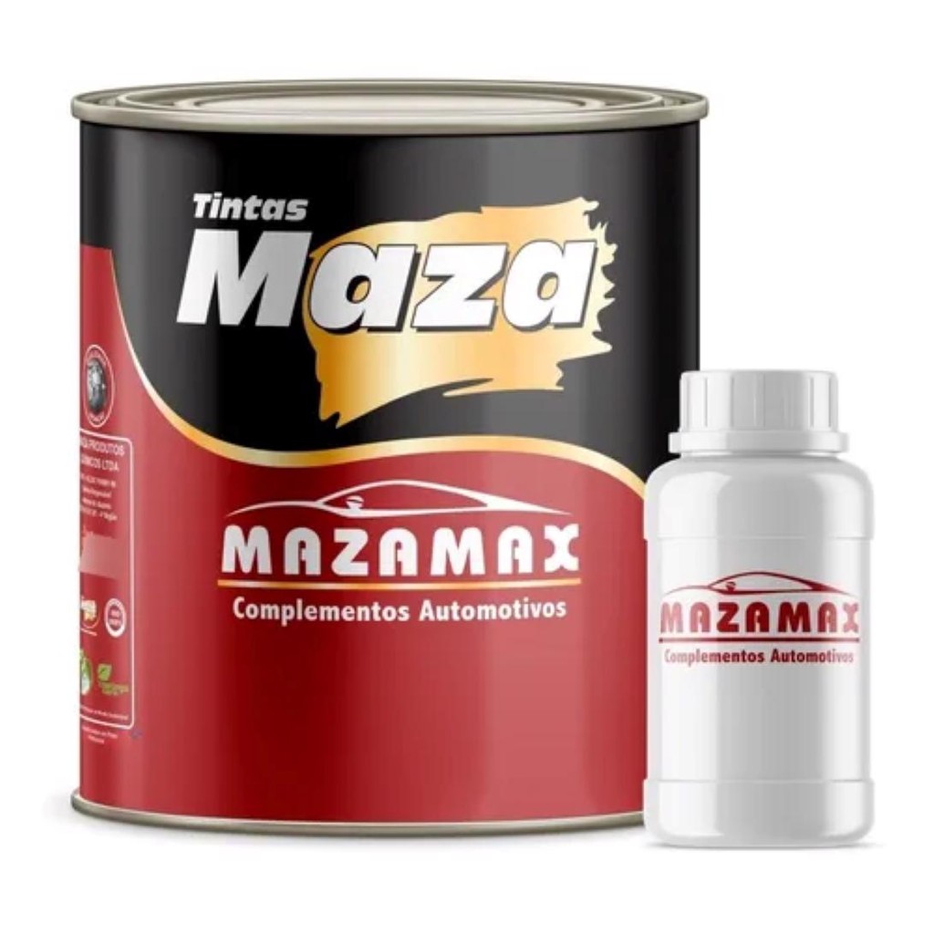 TINTA PRETO FOSCO VINILICO 0,9L COM CATALIS 6400  MAZA ESMALTE GALVANIZADO ANTICORROSIVO em Oferta na Shopee