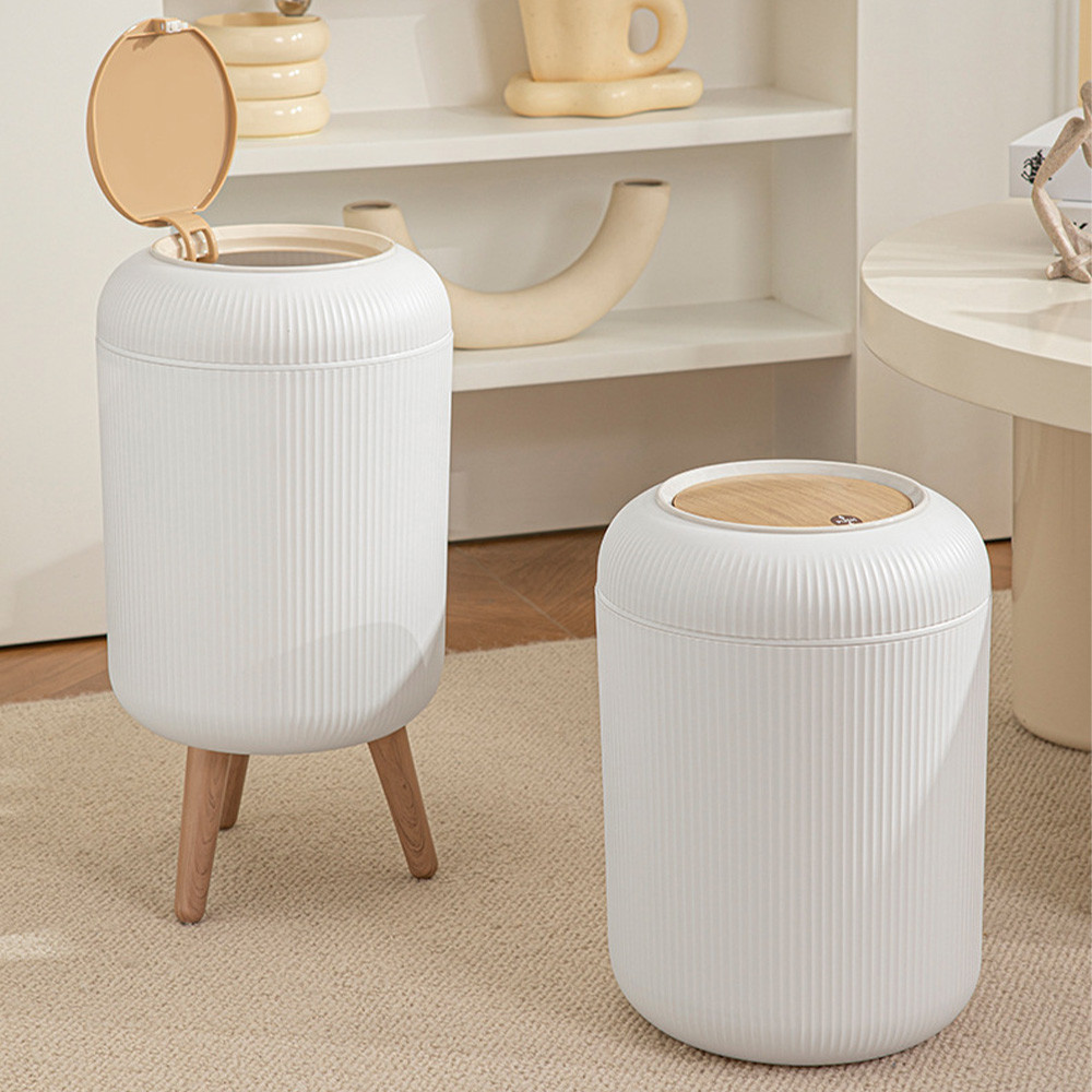 Lixeira Automática Tampa Click Esconde Sacola Oval Deend em Oferta na Shopee