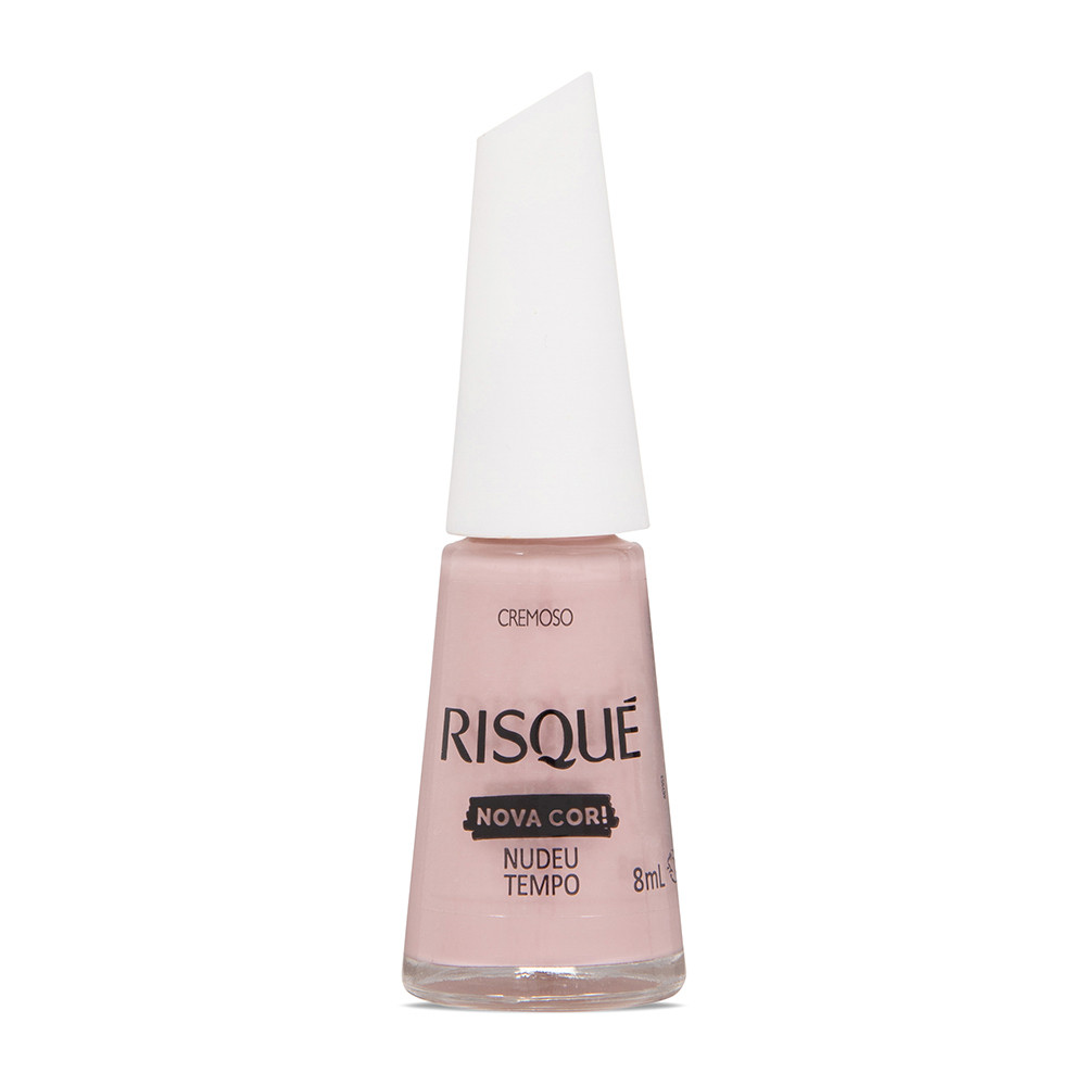 Esmalte Risqué Nude Cremoso Nudeu Tempo 8ml em Oferta na Shopee