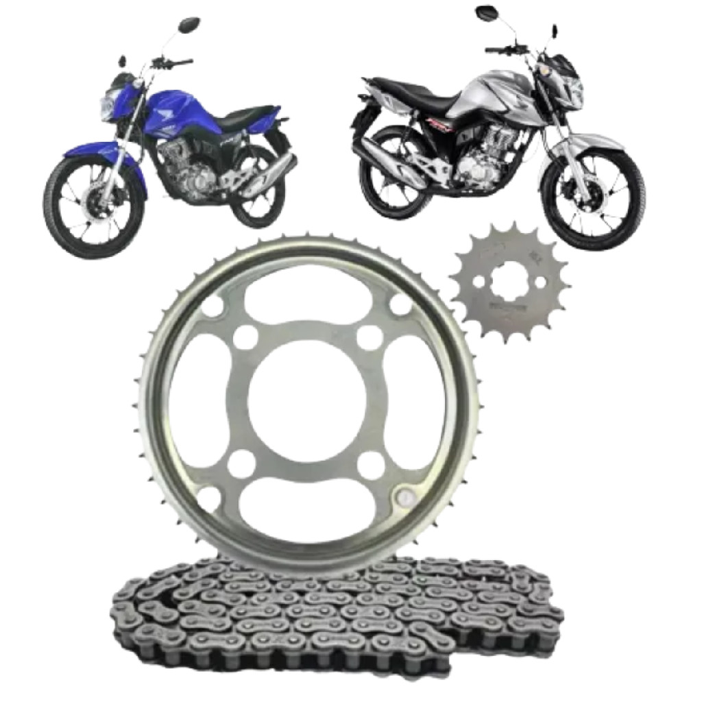 Kit Relação Transmissão Titan 160 Fan Start 160 16/25 S/retentor