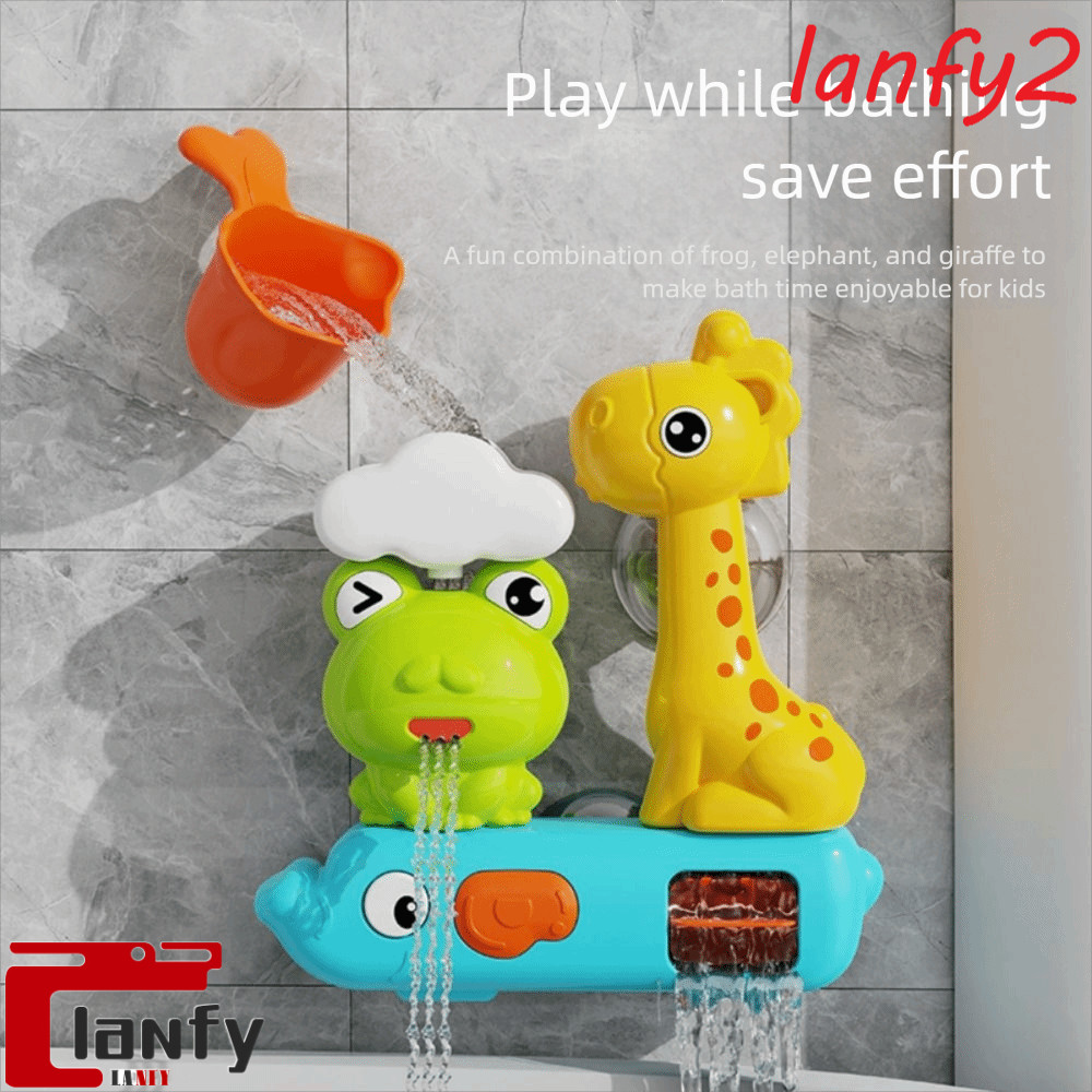 LANFY Brinquedo De Água Da Roda , Brinquedos Sensoriais Educativos Do Chuveiro Sapo Jogo Banho Oceano Ventosa
