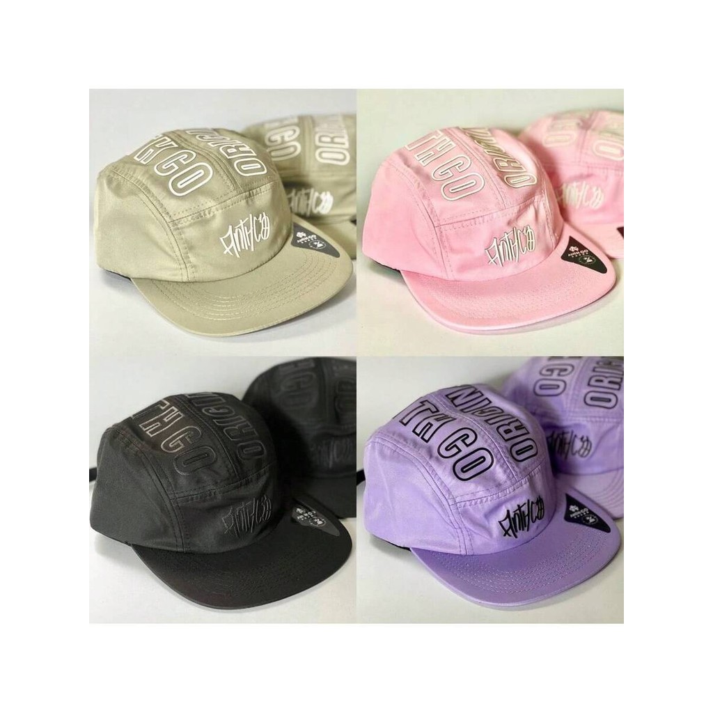 Boné Fivel Panel Original Anth Co Grafite Streetwear Moderno Model Aba Reta Lançamento Unissex Bordado Ajustável Casual