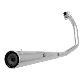 Escapamento Estralador  Honda Fan 125 Ks Es 2006 À 2008 Modelo Cromo Forte em Oferta na Shopee