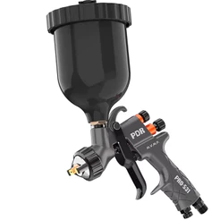 Pistola de Pintura Profissional PDR Sistema Gravidade HVMP 64psi bico de 1.2mm Copo Preto de 600ml
