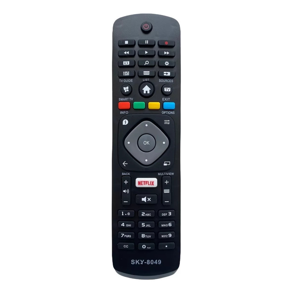 Controle Remoto Para Tv Led Smart 4k Compatível Com Philips  - Substituto Compatível Tg
