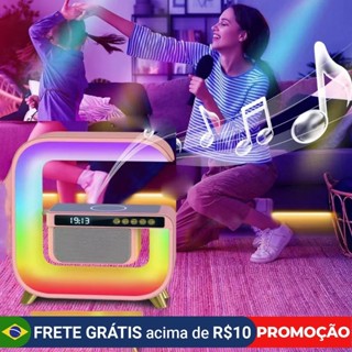 G3 Caxinha de Som G-Speaker Luz RGB Inteligente De Palco Alto-Falante Bluetooth Com Carregamento Rápido Sem Fio De Sete em Oferta na Shopee