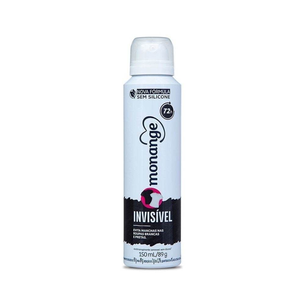 Desodorante Aerossol Monange Feminino Invisível 150ml