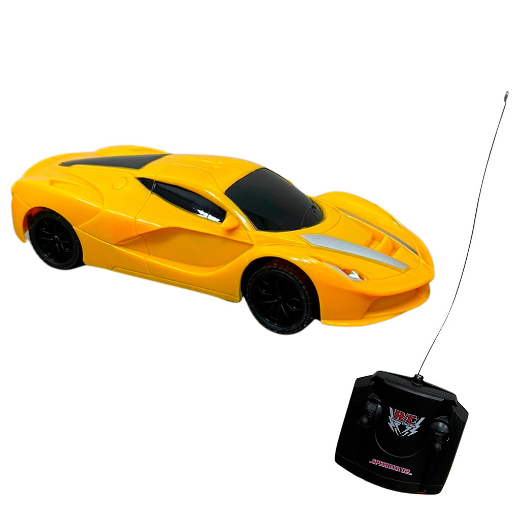 Carrinho De Controle Remoto Amarelo 4 Funções Esportivo - Importway - Hobbies & Collections