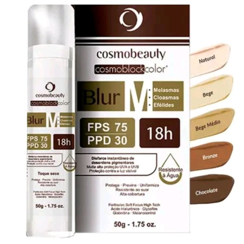Desfoque M FPS 75 | Proteção PPD 30 18h-Protetor Solar , Manchas , melasma . Cosmobeauty em Oferta na Shopee