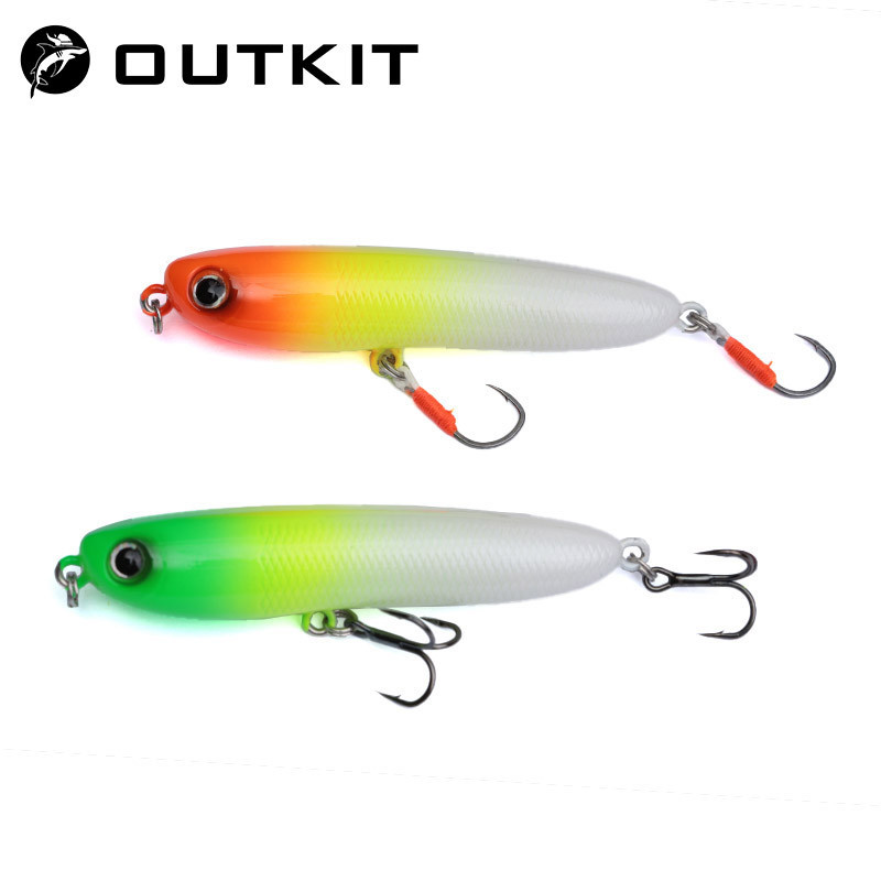 OUTKIT Lápis Flutuante De Isca StickBait Lure 7g Wobblers Topwater Crankbait Iscas Artificiais Long Casting Hard Bait