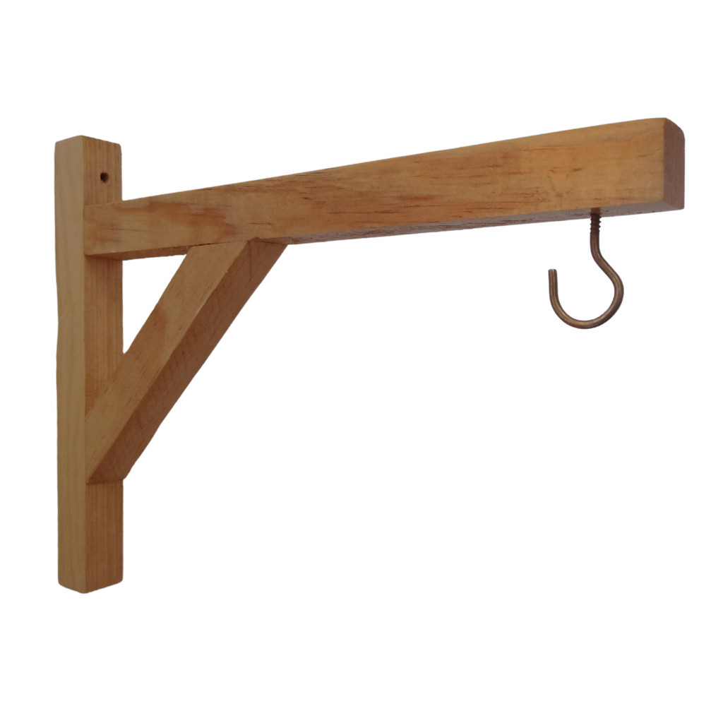 Suporte Mão Francesa Para Vaso De Planta C/ Gancho 19cm 4un