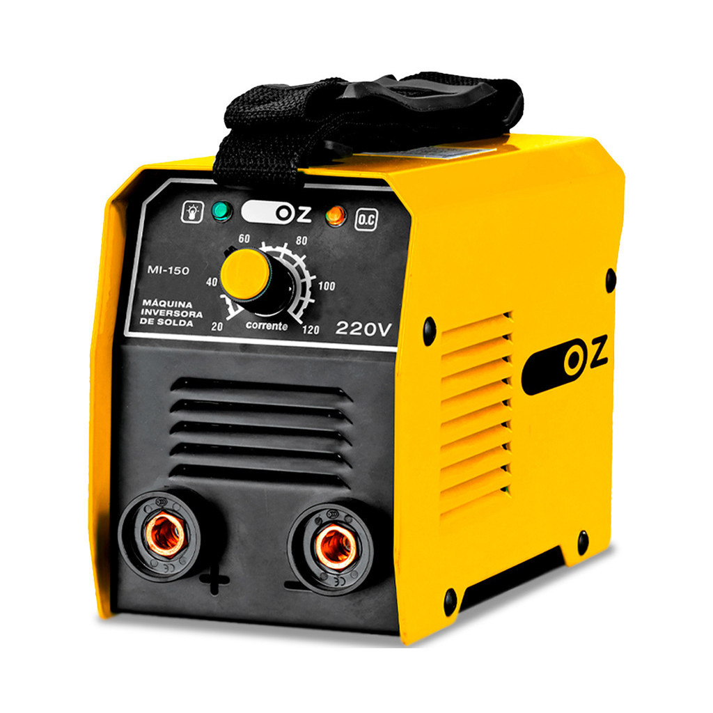 Máquina Inversora De Solda 120a Preta E Amarela 220v