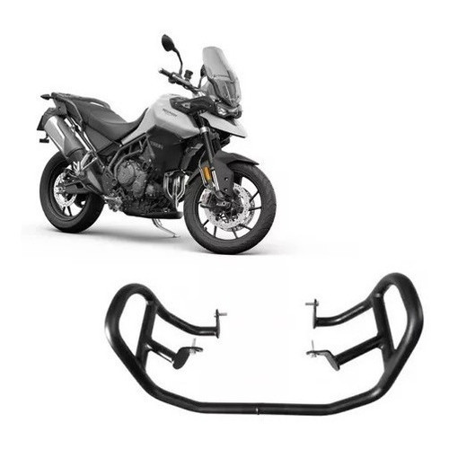 Protetor De Motor Inferior Tiger 900 Triumph Rally 2020 até 2023 Pro/gt Preto Chapam