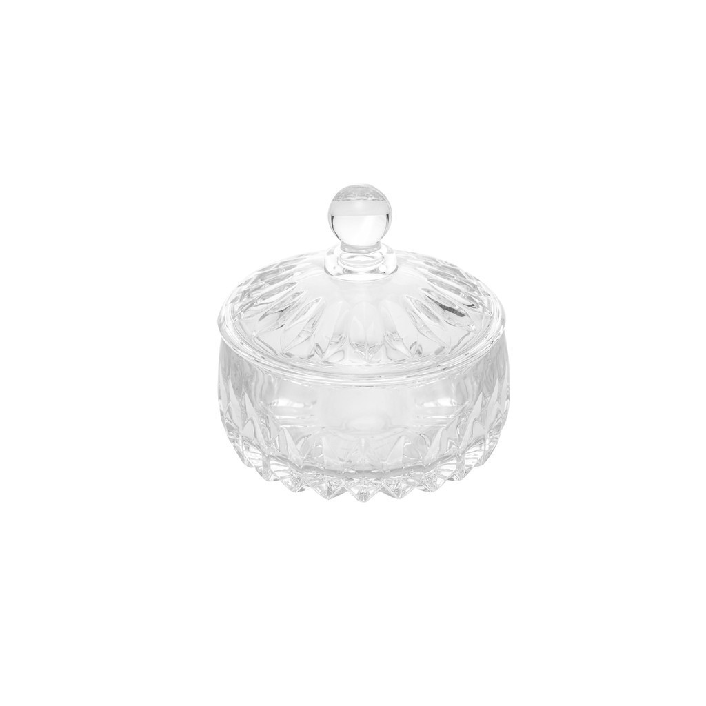 Potiche Decorativo de Cristal Louise 14cm x 14cm - Wolff