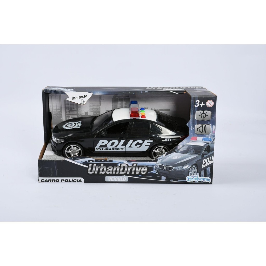 Carro de Polícia Luzes e Sons - Brinkzania em Oferta na Shopee