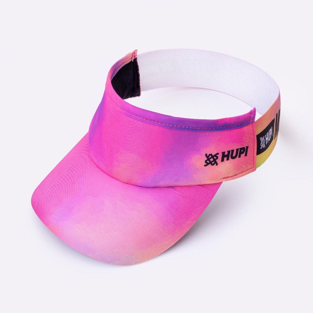 Viseira para Corrida HUPI Tie-Dye Rosa/Roxo 2 em Oferta na Shopee