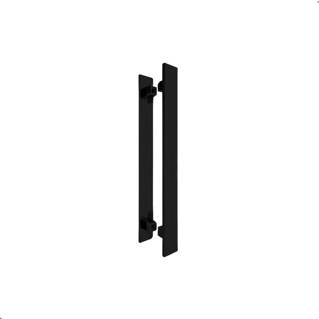 Puxador Porta Pivotante 40 Cm Inox Preto Reto Italy
