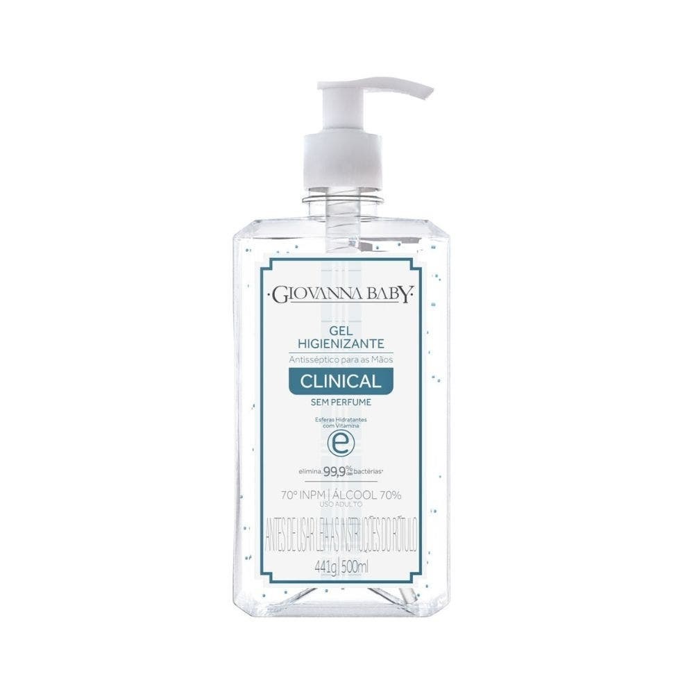 Álcool em Gel Higienizante Giovanna Baby Clinical 500ml em Oferta na Shopee