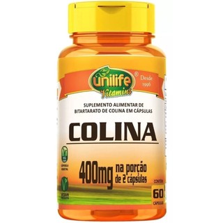 Colina Vitamina B8 Unilife - 60 Cápsulas 800mg em Oferta na Shopee