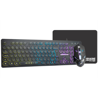 Kit Gamer K-Mex Teclado Gamer KM7628 RGB SteamPunk + Mouse Gamer MOD734 + Mouse Pad PAD FXX em Oferta na Shopee
