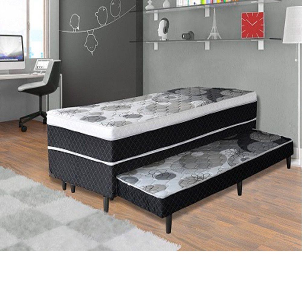 Bicama Umaflex Conjugada Romeo Solteiro Pt/Br Estampado - Home & Living